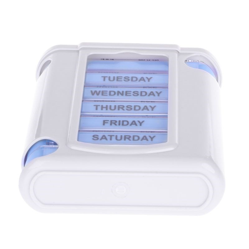 7 DAY WEEKLY Pill Organiser STACKING TOWER Large 4 Daily Co - 图1