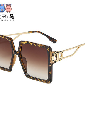 热销New large frame sunglasses gradient sunglasses ladies sq