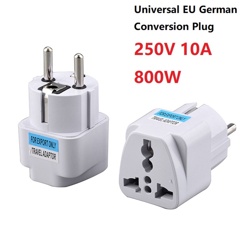 网红Universal EU German Conversion Plug Adapter European Ger - 图0