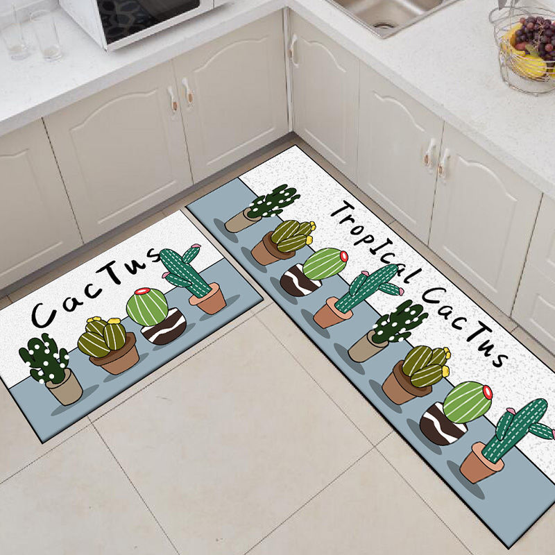 推荐Oil proof washable kitchen floor mat Nordic style厨房地 - 图0