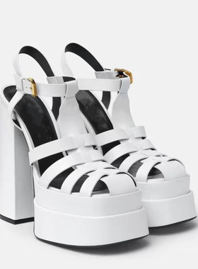 热销2022 Summer New Super High Heel Platform Ladies Sandals