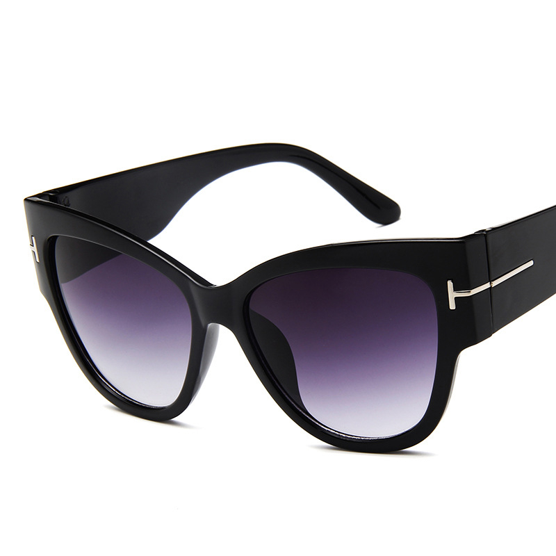 网红Women Sunglasses  New Fashion Brand Designer Cat Eye Fem - 图2