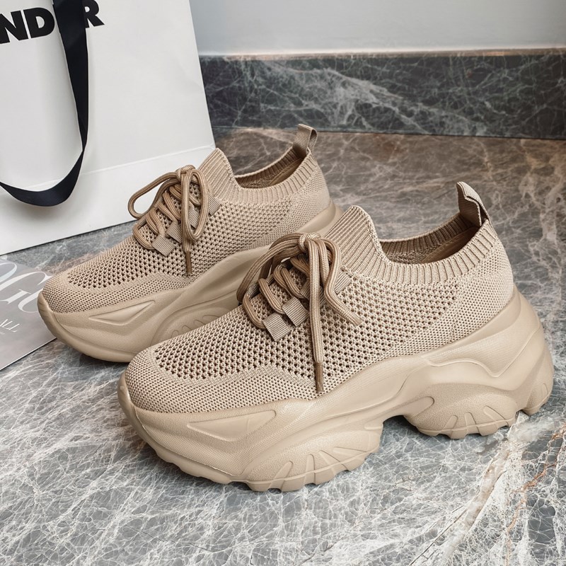 飞织老爹鞋小码女鞋313233休闲运动鞋轻便网面透气厚底松糕鞋春夏 - 图2