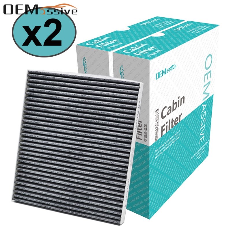 2PC Car Pollen Cabin Air Filter Activated Carbon 97133-2E200 - 图0