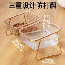 Promotion Cat Bowl protection for cervical spine Anti-overturning double bowl Dog Cat Food Basin Pet Drinking Water Integrated X Neck Rice Bowl