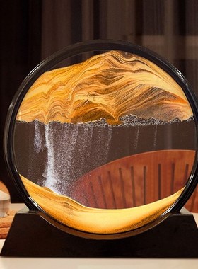 流沙画摆件创意艺术沙漏家居客厅酒柜电视办公室轻奢装饰品礼物14