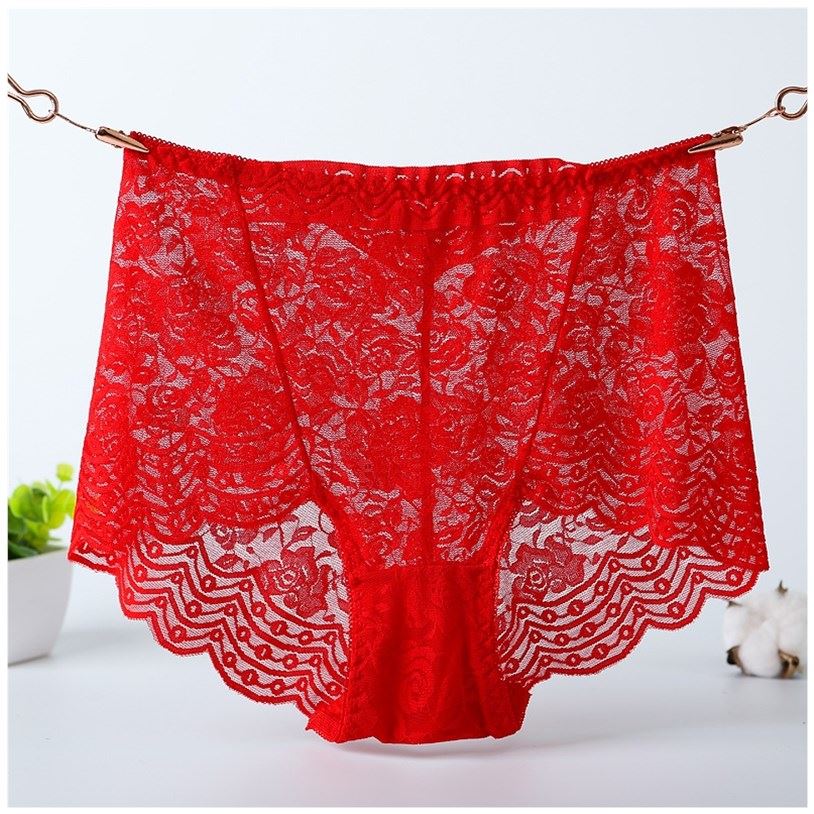 新品Panties For Women Panty Briefs Underwear Solid Lace Fema - 图1