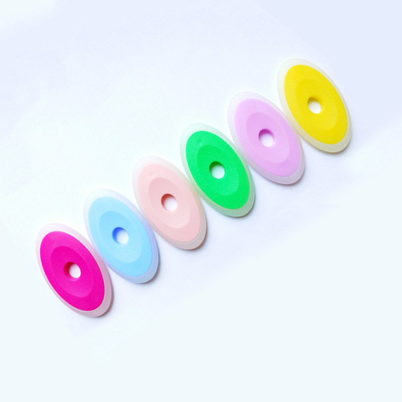 速发6 pcs/set Special Rubber for Erasable Pen Colored Oval - 图0