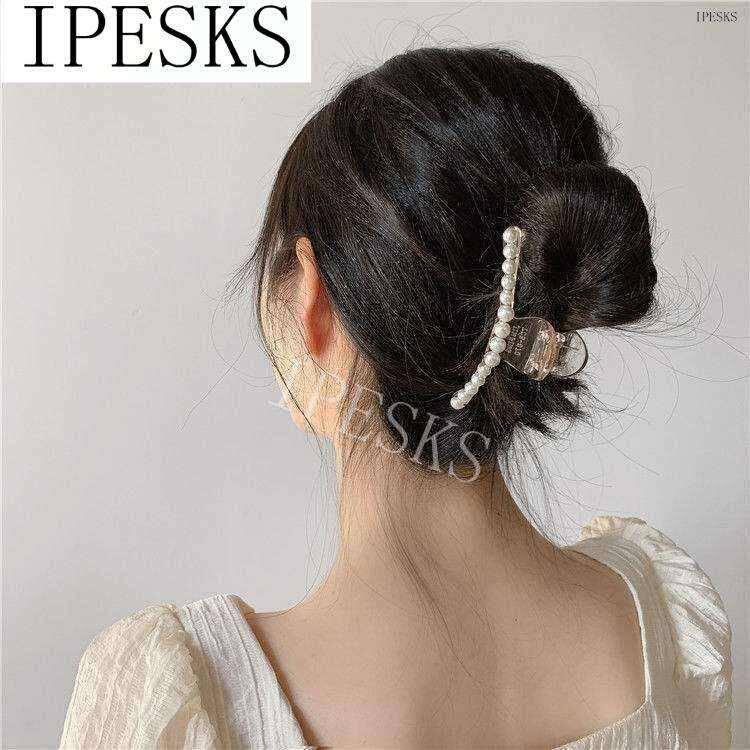 新品Pearl claw clip Korean fairy back head exquisite hairpin - 图2