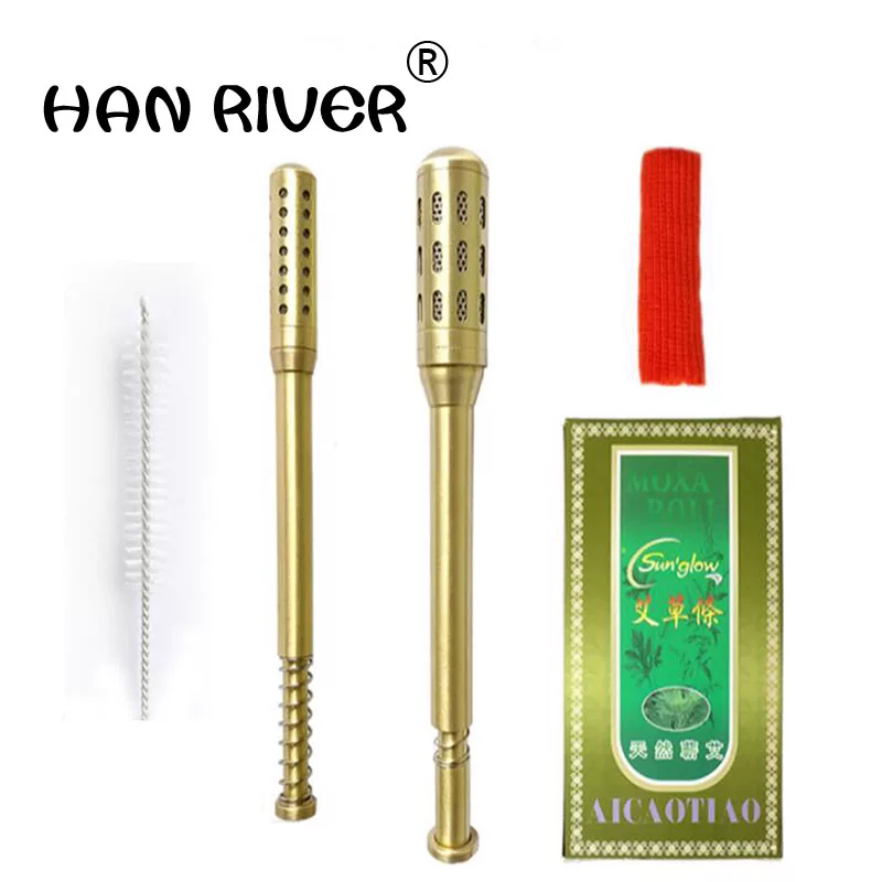 [速发Copper Rods Moxa Stick Moxibustion Box Device Moxa Moxib]
