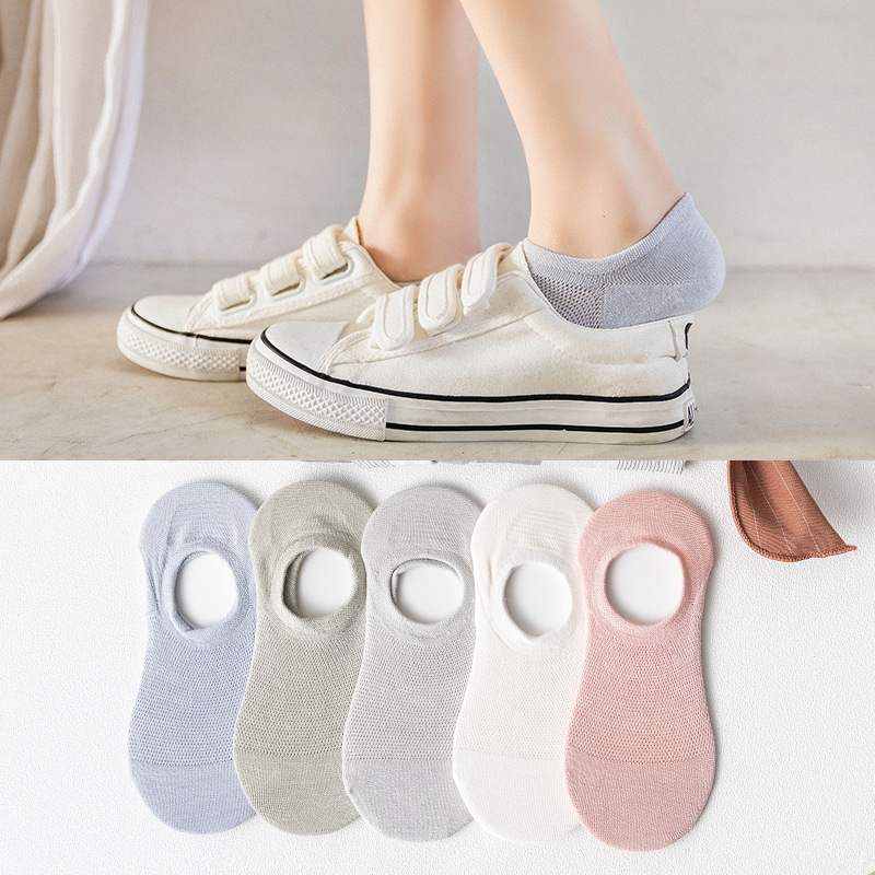 推荐Spring and summer socks women's mesh invisible socks wom - 图0