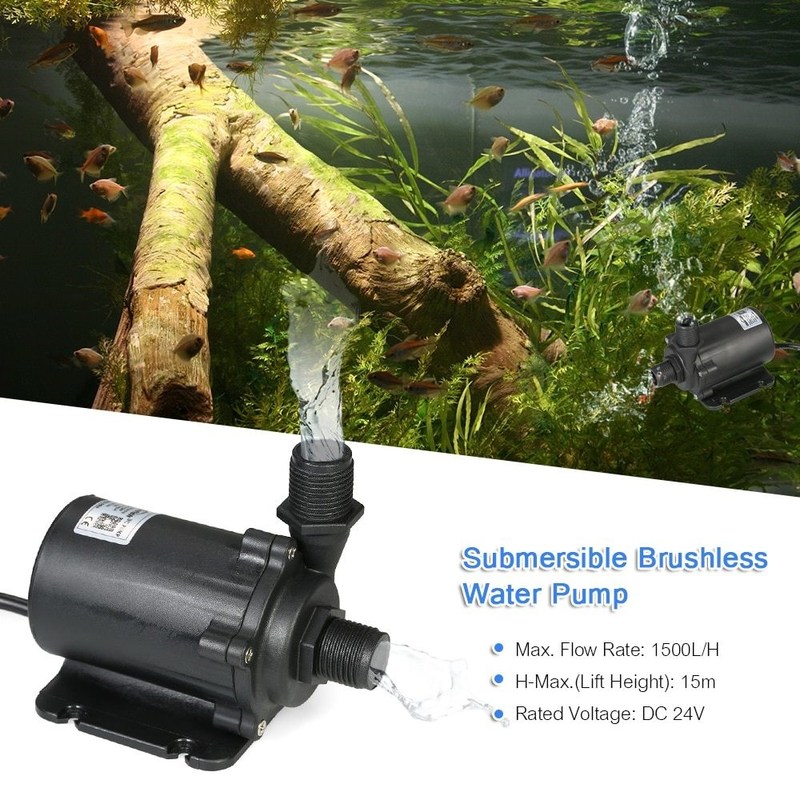 24V 15m 91.2W Brushless Water Pump No Controller and with E - 图2