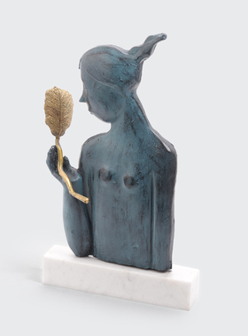 抽象人物女人摆件样板房r茶几边几桌上头像装饰品走廊玄关展厅摆