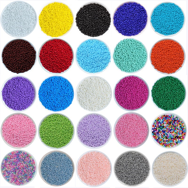 推荐45Colors 1000pcs 2mm Charm Czech Glass Seed Beads DIY Br-图0