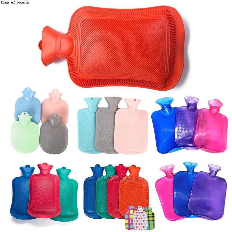 速发推荐Hot Water Bottle 2000ML Rubber High Density Winter H - 图2