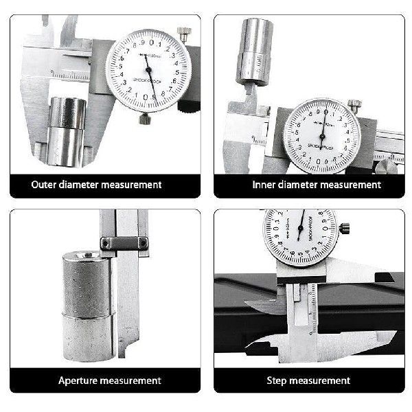 Dial Veriner Caliper 0-15w0mm Metao Measurement Shockprolf - 图2