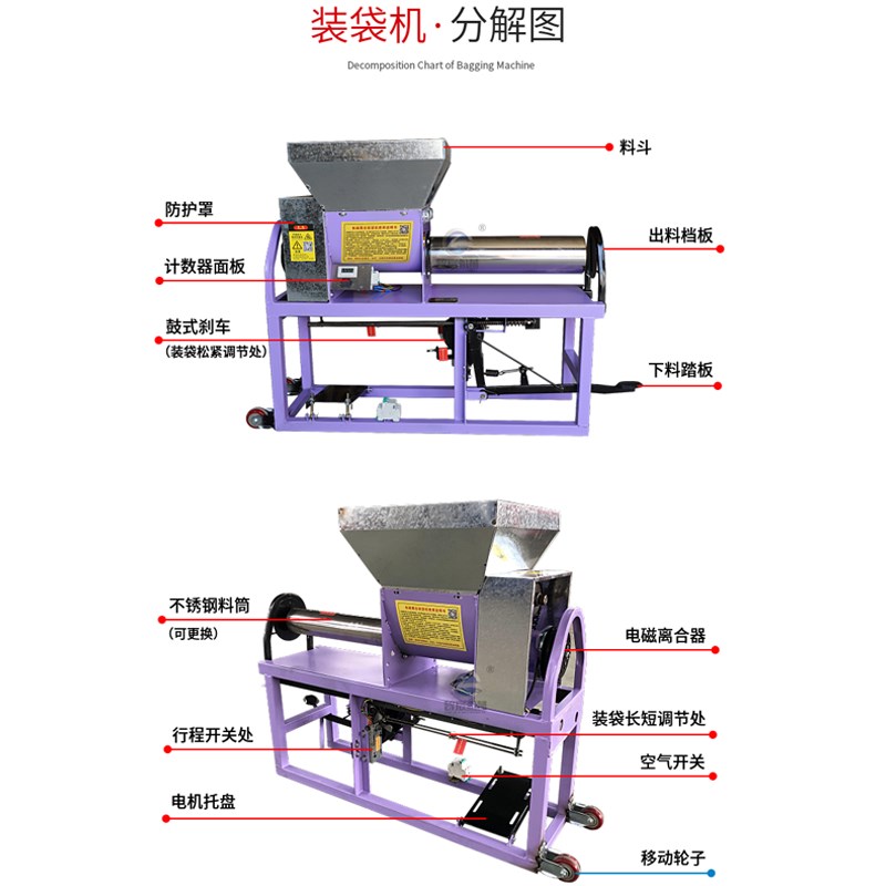 新款食用菌装袋机香菇平菇自动装袋机羊肚菌蘑菇装袋机茯苓装包机-图0