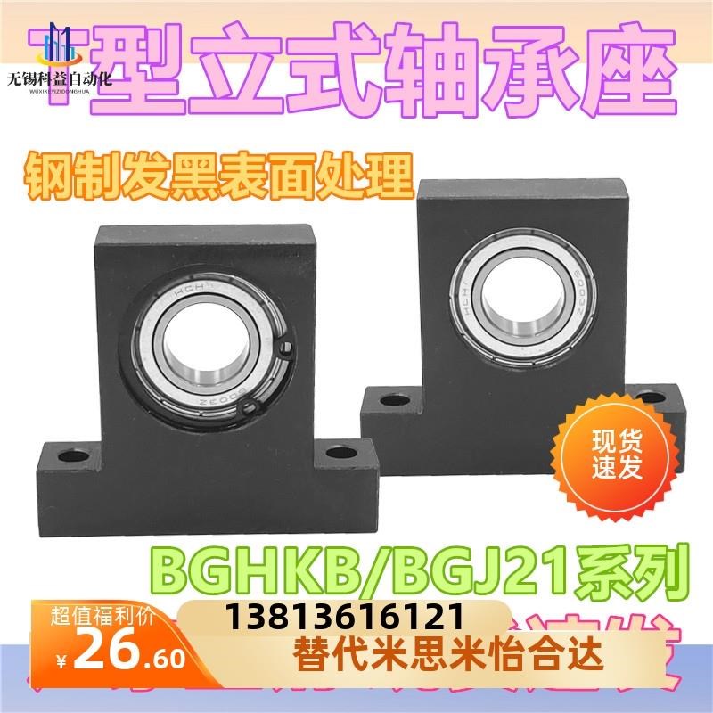 立式轴承座d组件 BGHKB单轴承固定座 BGJ系列T型钢制带座轴承 包 - 图0