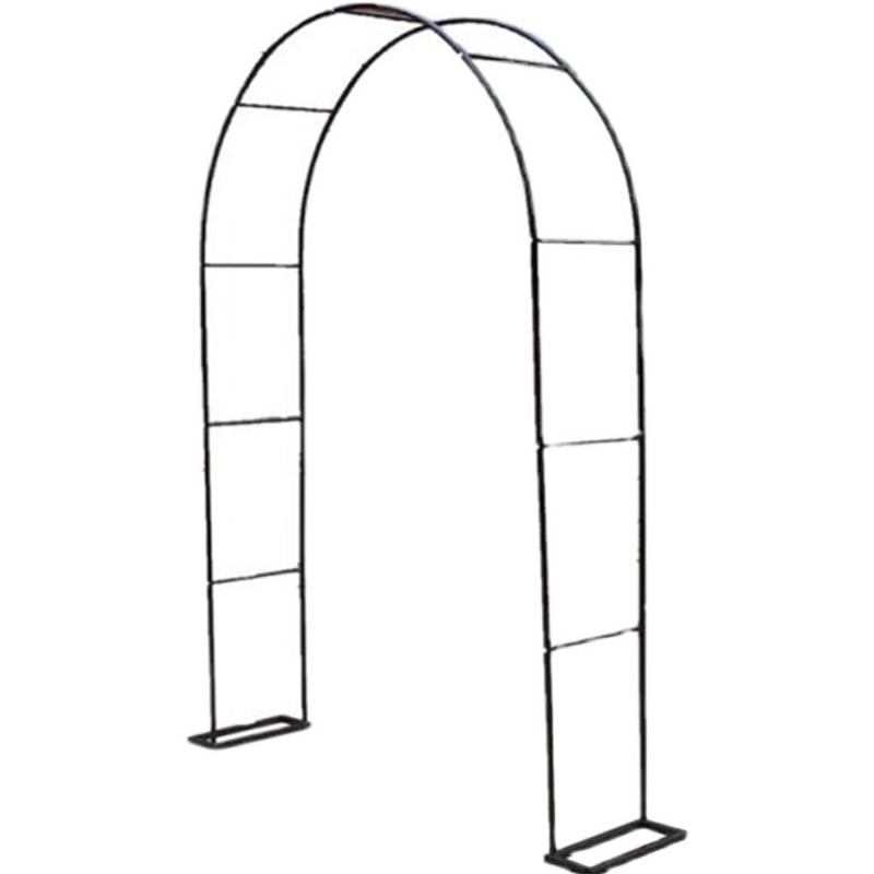 加粗拱门庭院爬藤架花园月季花支架铁线莲绿萝植物架户外落地花架-图2