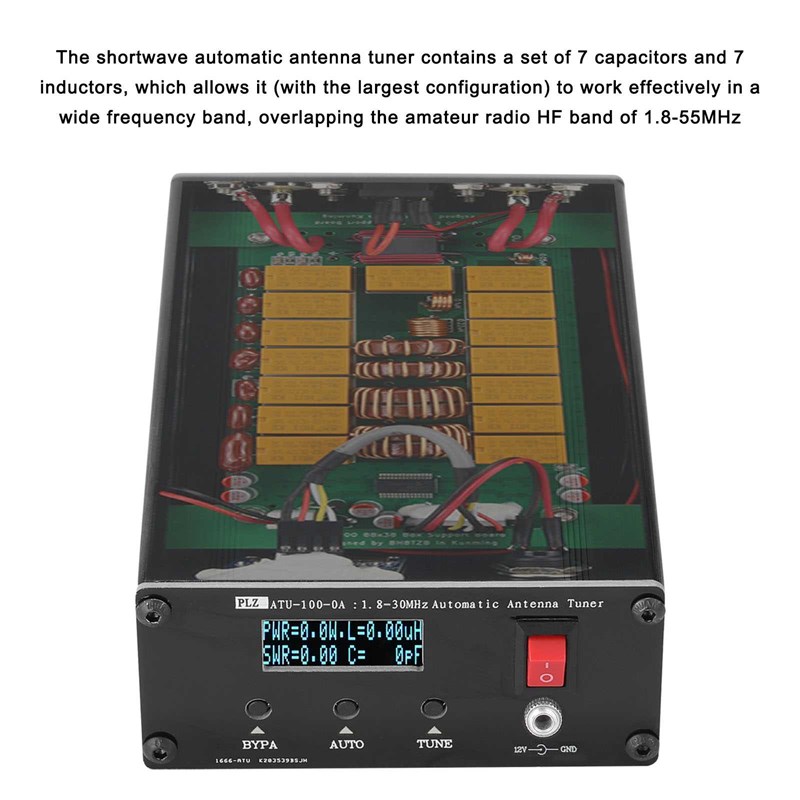 极速ATU100 Tuner 1.8-30Mhz Automatic Shortwave Antenna Tuner - 图3