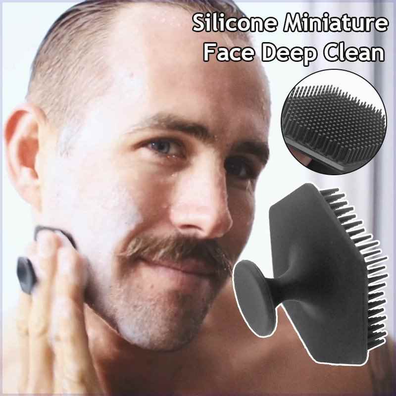 推荐Men Facial Cleaning Scrubber Silicone Miniature Face Dee - 图1