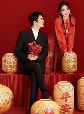 竹编油纸灯笼国风新中式婚礼场景拍摄道具古风竹编灯笼油纸灯笼