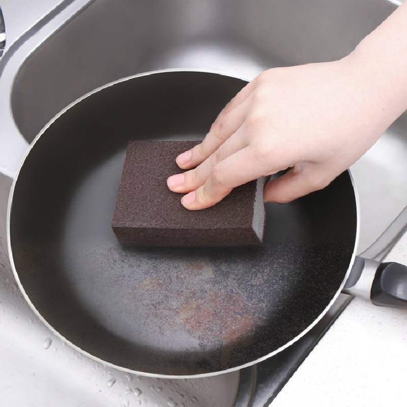 极速Emery sponge magic scrub pot bottom black dirt kitchen c - 图1