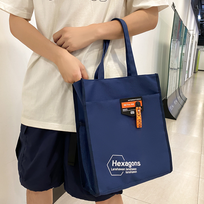 防水课外补习包手提袋小学生拎书袋布袋子男学生帆布提包书包拎包