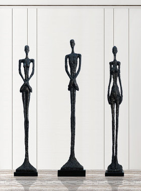 落地玻璃钢雕塑人物装饰艺术品展C厅售楼处样板房酒店大型抽象摆