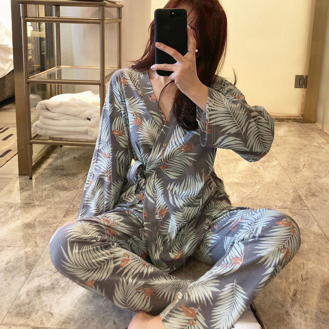 推荐2021 Plus Size Pregnant Women's Pajamas Set For Preg - 图0