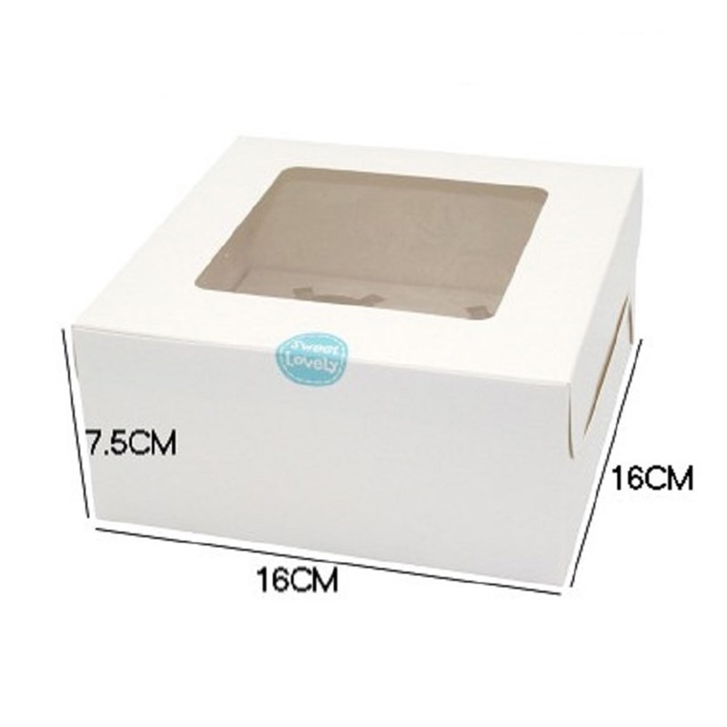 25pcs Cardboard Baking Boxes cake Boxes And Packaging With I-图1