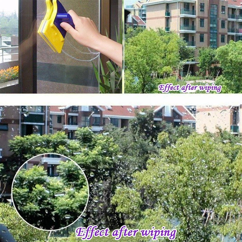 新品Magnetic Handy Window Dual-Sided Glass Wiper Cleaner Hou - 图3