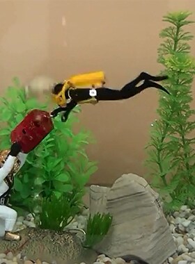 热销Hot Aquarium Decoration Undersea Tug of War Fish Tank Or
