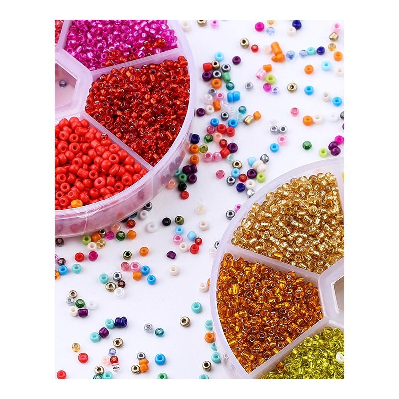 2mm Glass Seed Beads Belt box set charm seedbeads Rondelle B - 图0