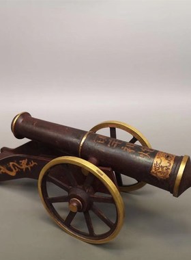 镇宅炮摆件铸铁大k号大铁炮模型居家复古清代红衣大炮大门口景区