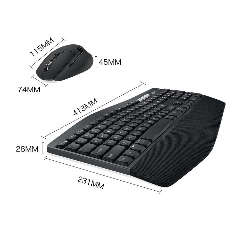 罗技MK850无线键盘鼠标套组蓝牙优联FLOW笔记本台式电脑M720 - 图1