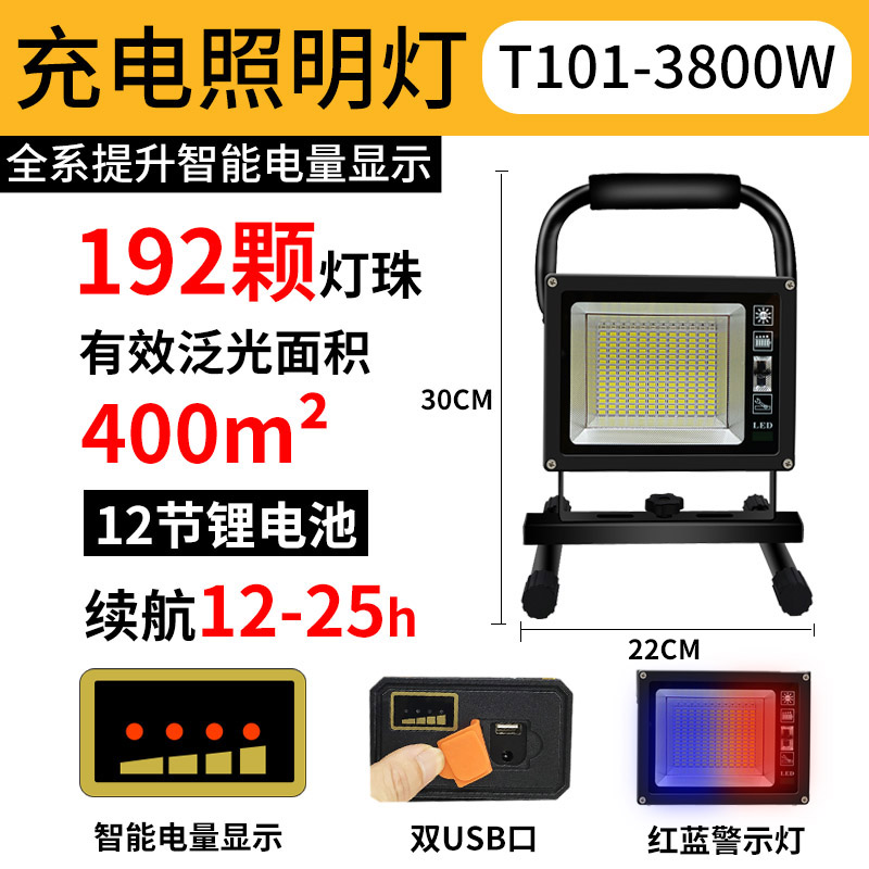 led户外照明灯超亮强光防水停电应J急移动手提野营露营充电投 - 图1