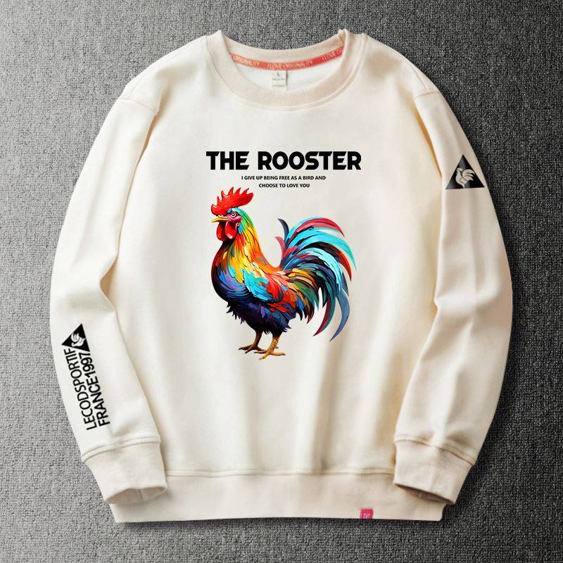 ~出口!公鸡男卫衣美式潮牌印花2I023爆款加绒秋冬加大,淘宝优惠券,粉丝福利购,淘宝优惠卷