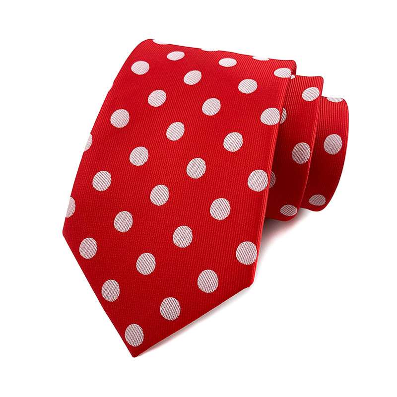 推荐Merchant polyester silk polka dot tie polka dot men'-图2