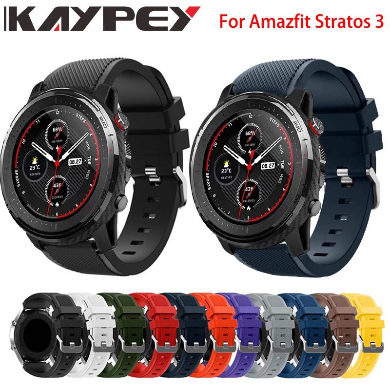 速发22 Sports Colorful Silicone Band Huai Aazfit Stratos 3-图0