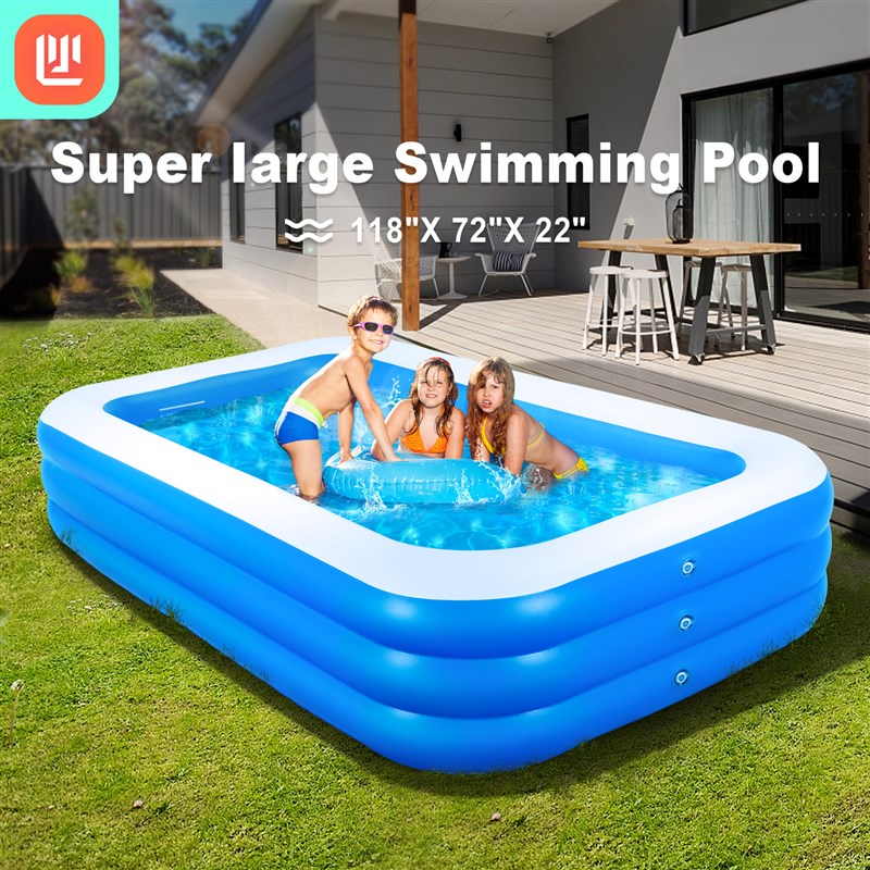 极速Inflatable Swimming Pool Courtyard Outdoor Toy Swimming - 图0