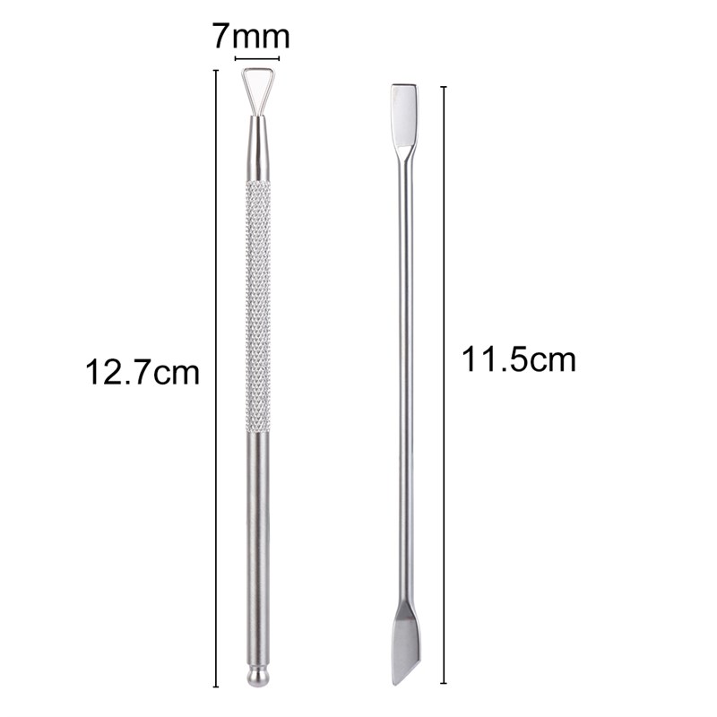 推荐1/2Pcs Stainless Steel Manicure Cleaner Tools Nail Nail - 图3