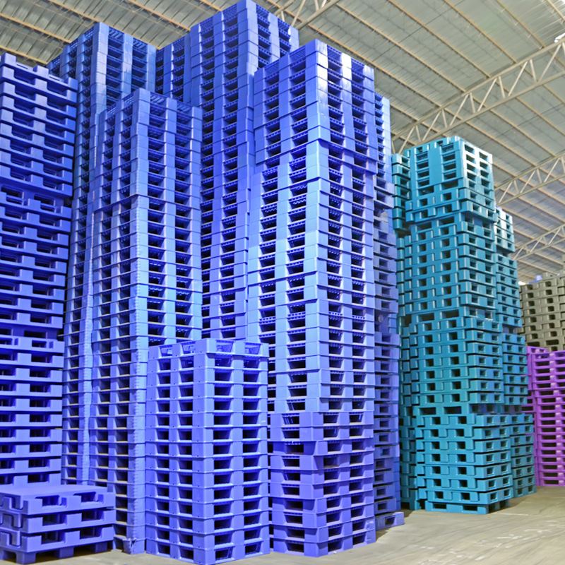 121料盘板川字塑0托平重型货架塑料卡板仓库堆Z高机塑胶垫-图1
