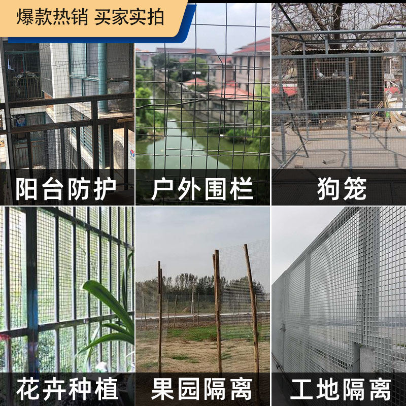 铁丝网围栏热镀锌电焊网养殖网钢丝网格防锈护栏家用养鸡网防鼠网 - 图2