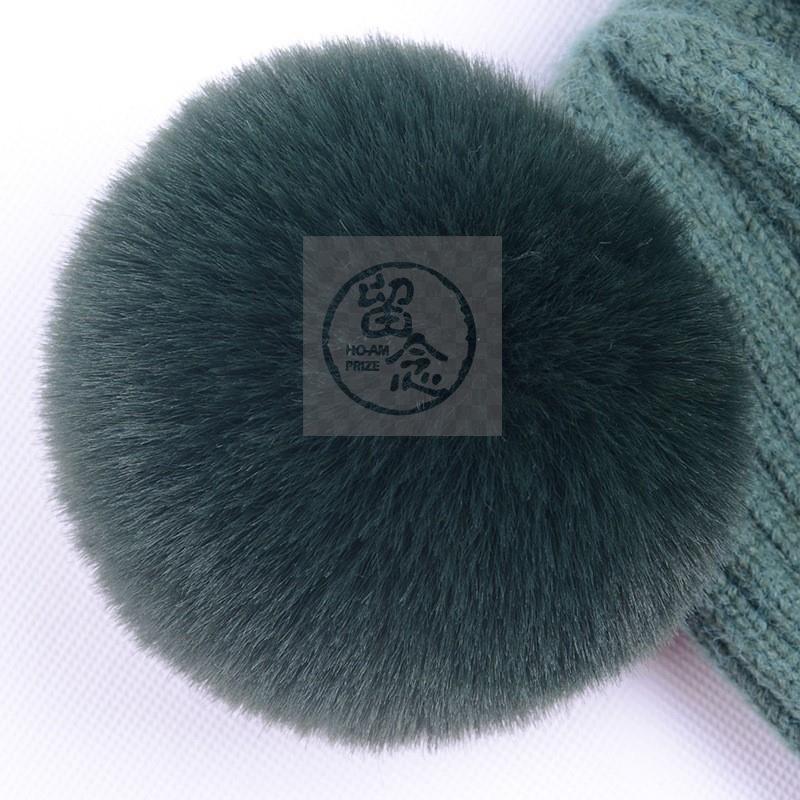 推荐。Autumn and winter fiber core spun yarn wool hat imitat - 图1