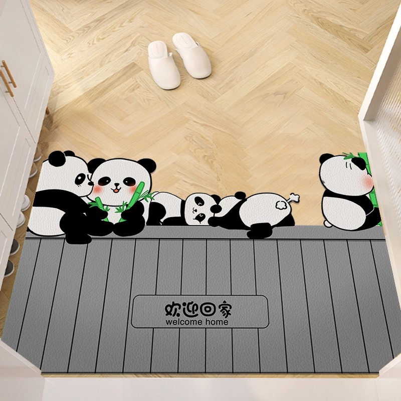 卡通橘猫入户门地垫可裁剪pvc免洗门垫门口进门玄关皮革新款脚垫,淘宝优惠券,粉丝福利购,淘宝优惠卷