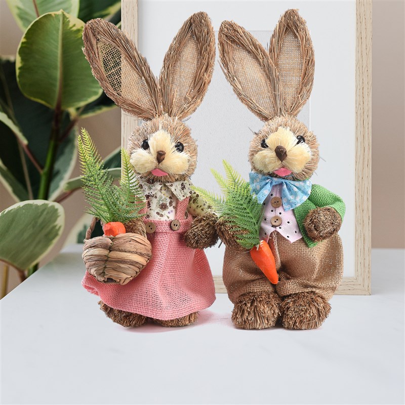 2PCS 23/35CMrSt aw qBunny Easter DecoC Simulation rute Rabbi - 图3