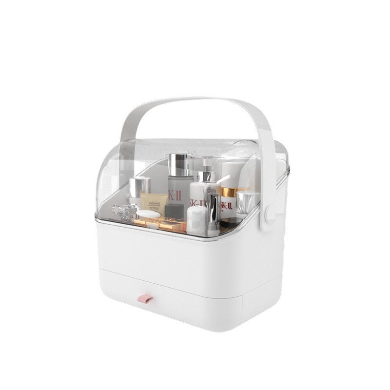 速发Multifunctional Transparent Makeup Vanity Box Portable D - 图0