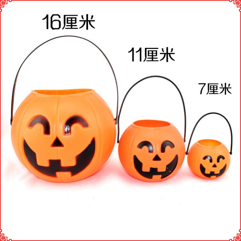 网红Halloween Pumpkin Lights Pumpkin Bucket Night Field Deco - 图0