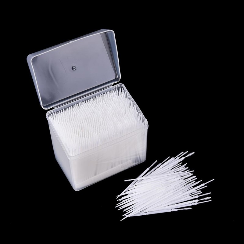 速发1 Box=1100pcs 2 Way Interdental Brush Tooth Pick Plastic - 图1